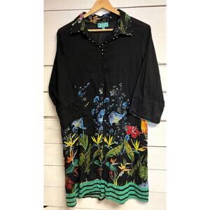 Antica Santoria By Giacomo Cinque Floral Dress Woman’s Small.